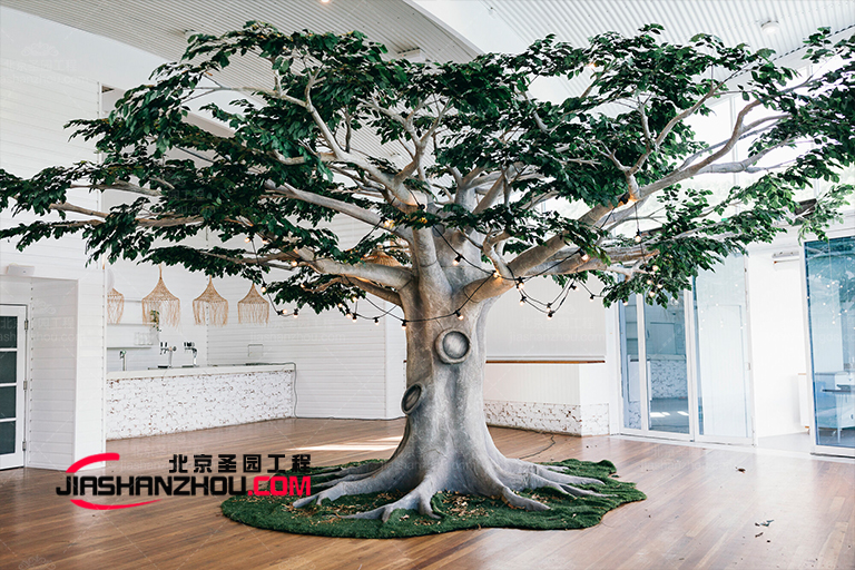 不懼陽光直射的室內(nèi)仿真樹植物低維護(hù)不耗精力