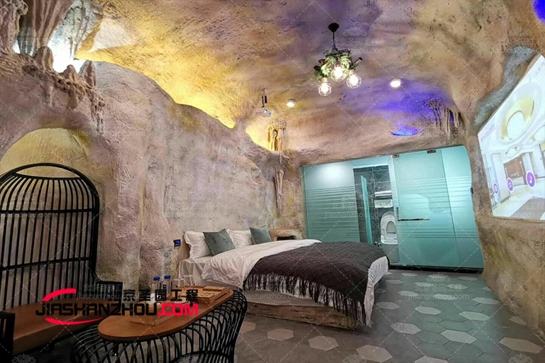 有助仿古山洞主題酒店室內(nèi)睡眠的顏色設(shè)計
