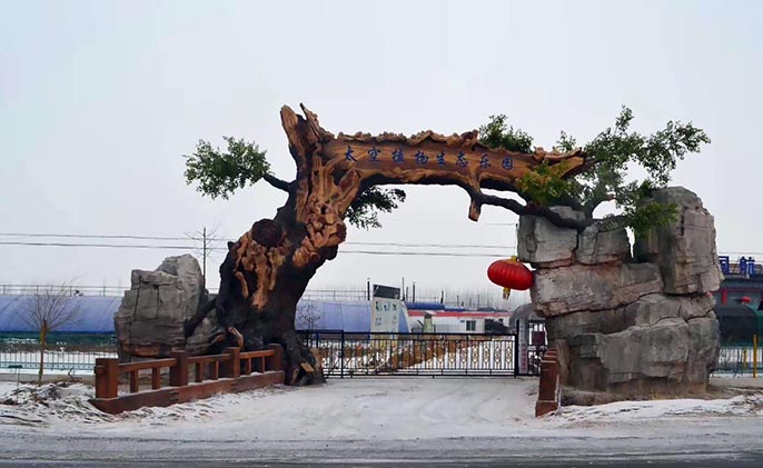 生態(tài)園大門(mén)對(duì)游樂(lè)園起到了畫(huà)龍點(diǎn)睛的作用
