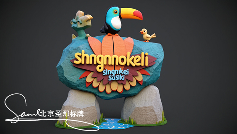 北京昌平廠家打造經典卓越環(huán)保的水泥仿木標識牌