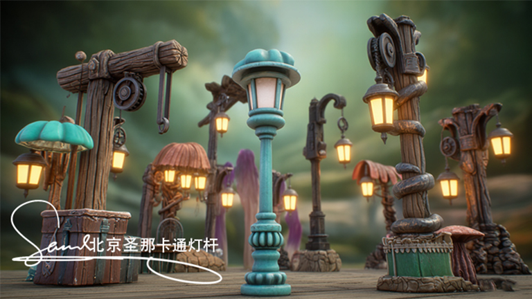 哈爾濱很多公共活動場地卡通燈桿都有著廣泛的應(yīng)用