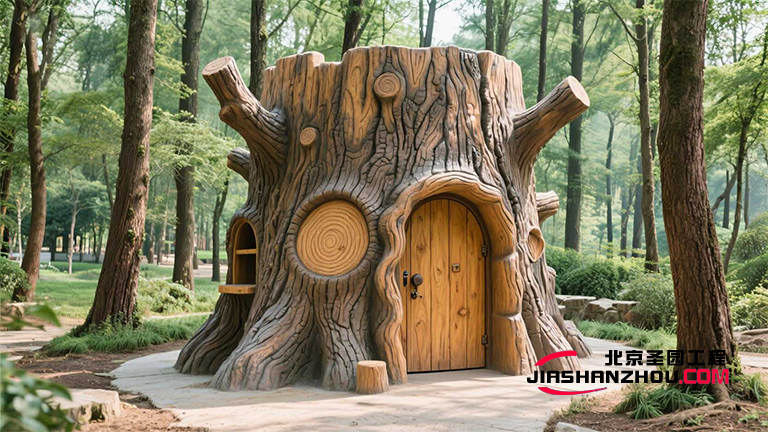 探秘云南霍比特小屋內(nèi)部 卡通仿真樹小屋童話世界等你來