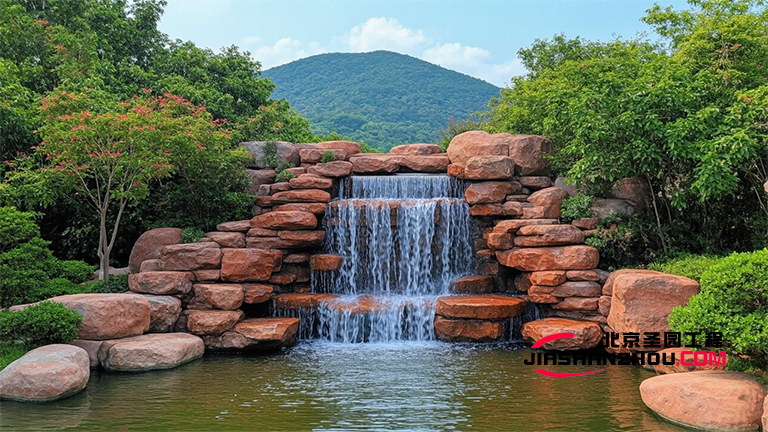 黑龍江仿真假山古城之秋輕輕一縷f 古城內(nèi)的一抹秋色