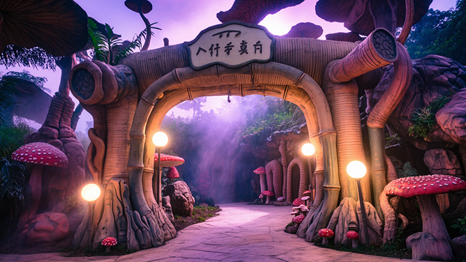 生態(tài)園大門(mén)