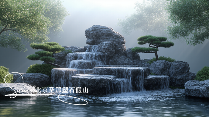 假山水池