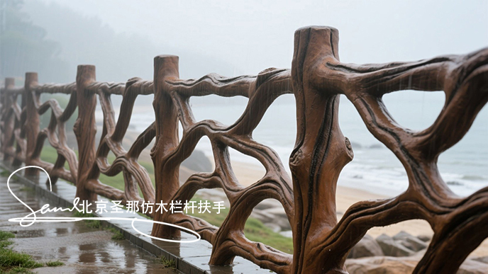 jimeng-2025-06-25-1786-正在施工制作的安全圍欄設(shè)計(jì)，線條流暢自然，給人柔和靈動(dòng)之感。為空間增添活潑與藝術(shù)....jpeg