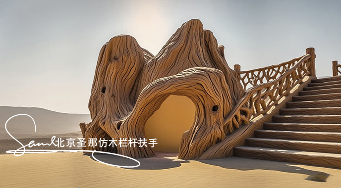 jimeng-2025-06-25-1395-正在施工制作的旅游區(qū)樓梯室外安全圍欄設(shè)計制作過程，美工正在施工制作，先用鋼筋焊接....jpeg